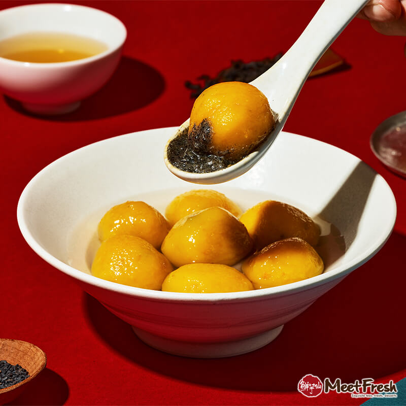 Meet Fresh Sweet Potato Rice Balls 10pcs – Sesame Filling (200g)